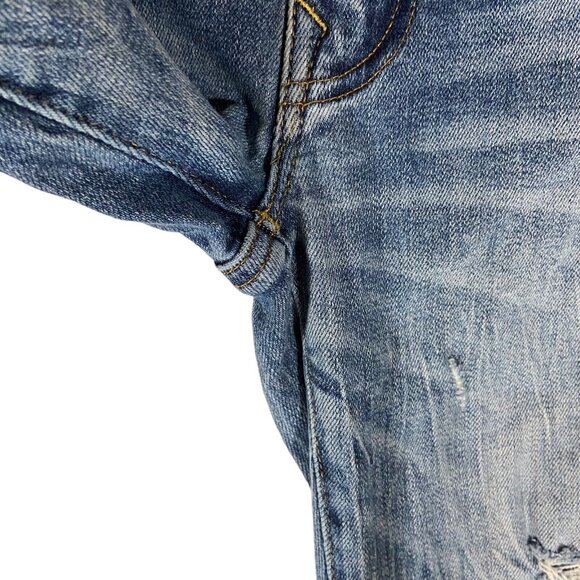 American Eagle Jeans Mens Slim Next Level Airflex Size 26 x 28 Distressed Ripped - Picture 5 of 12